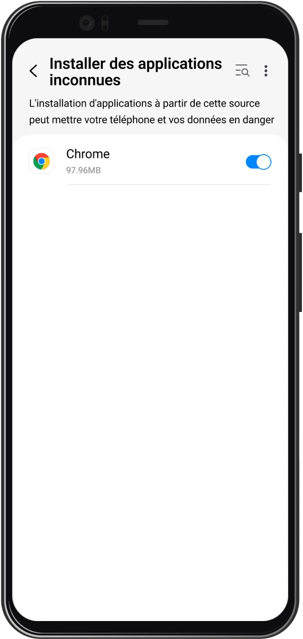 Autorisez l’installation de l’application Melbet officielle sur votre appareil Android.