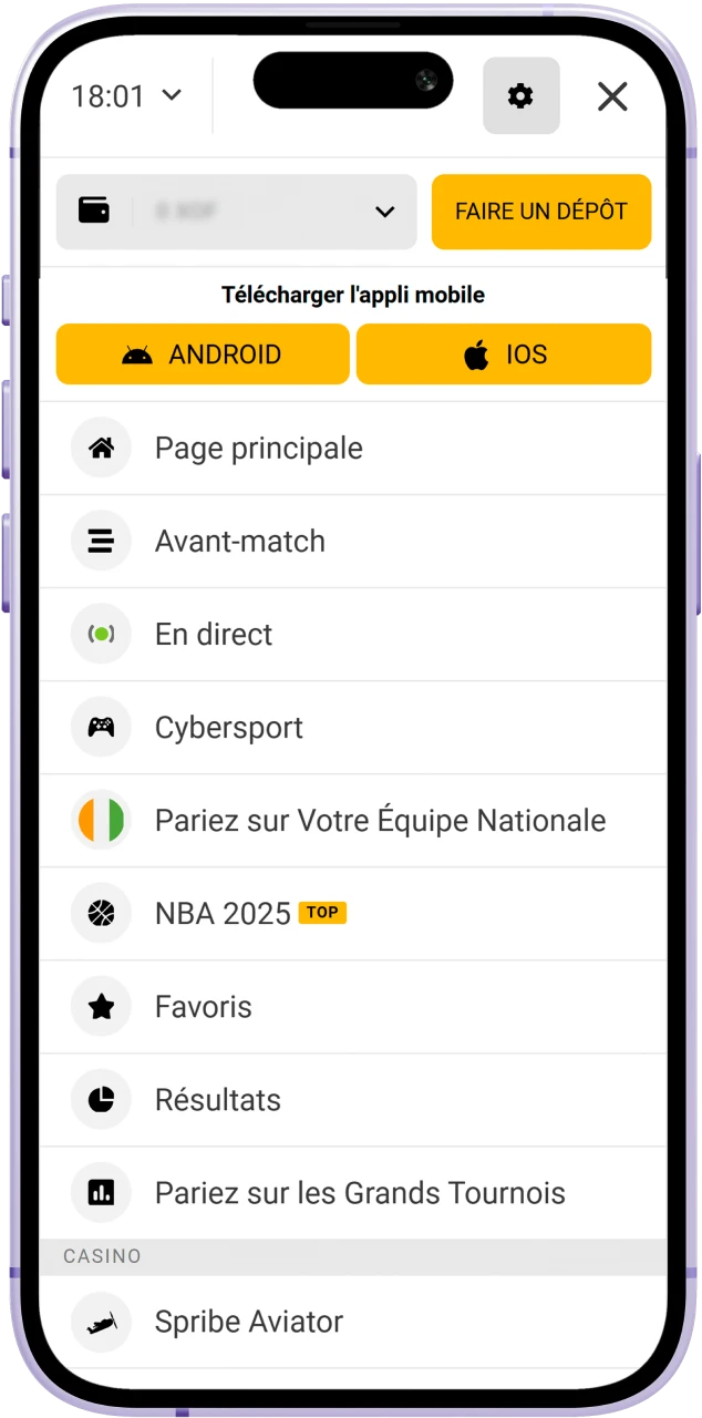 Accédez à la section Casino du site Melbet depuis le menu principal pour explorer les jeux disponibles.