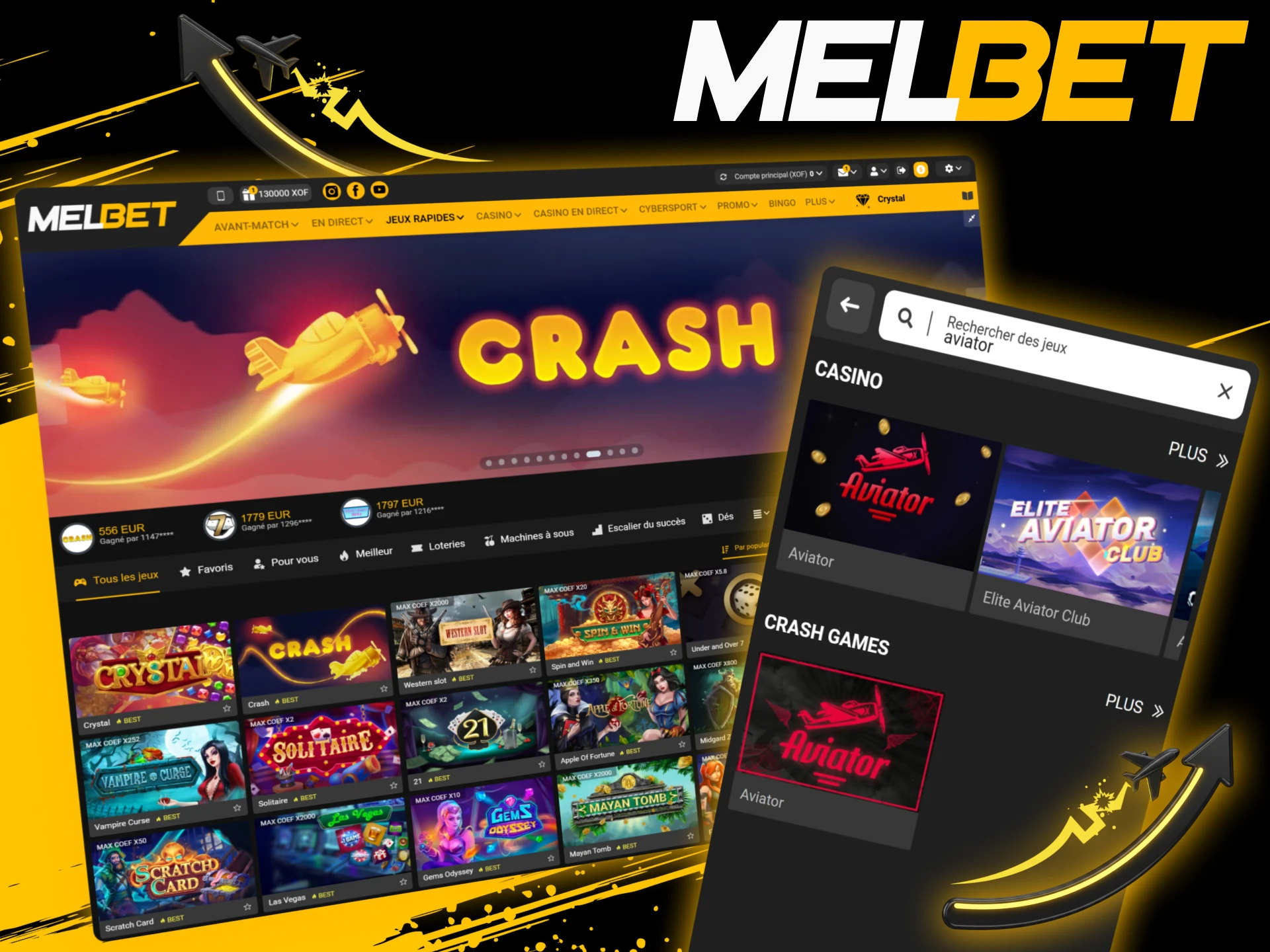 Découvrez ce que sont les crash games sur Melbet où il faut encaisser avant que l’objet ne s’écrase.