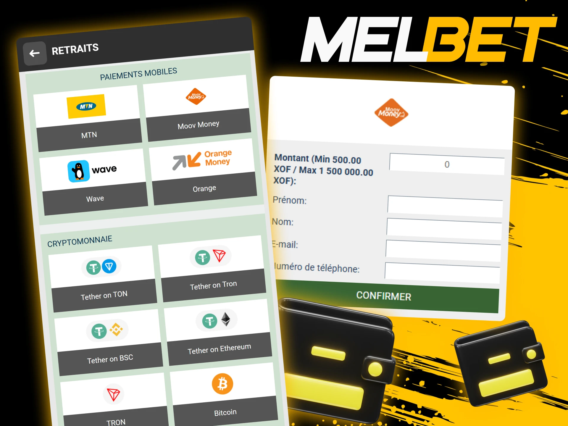 Le retrait Melbet est refusé si les fonds sont insuffisants ou encore bloqués par les conditions de mise.