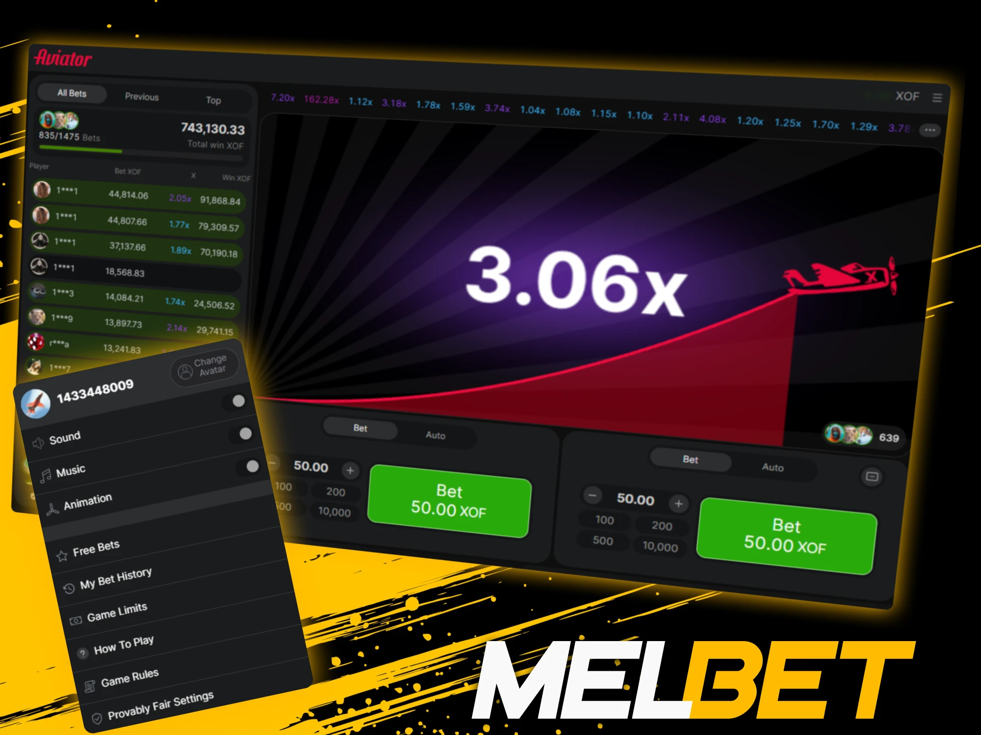 Essayez Aviator en mode démo sur Melbet pour apprendre les règles sans risquer d’argent.