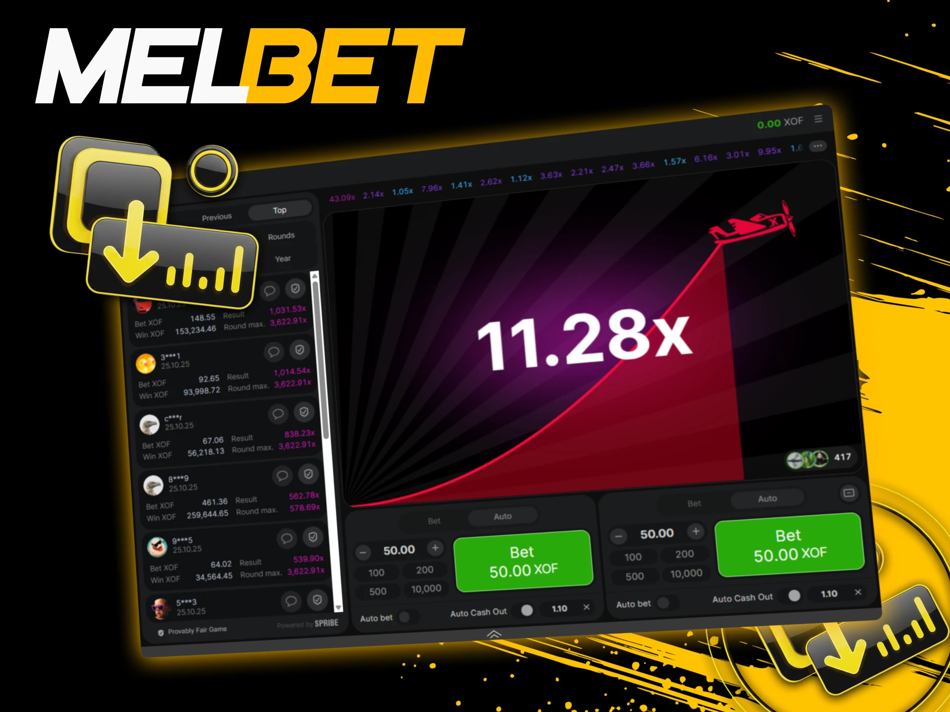 Utilisez la stratégie de petites mises avec retrait anticipé sur Aviator Melbet pour limiter les risques.