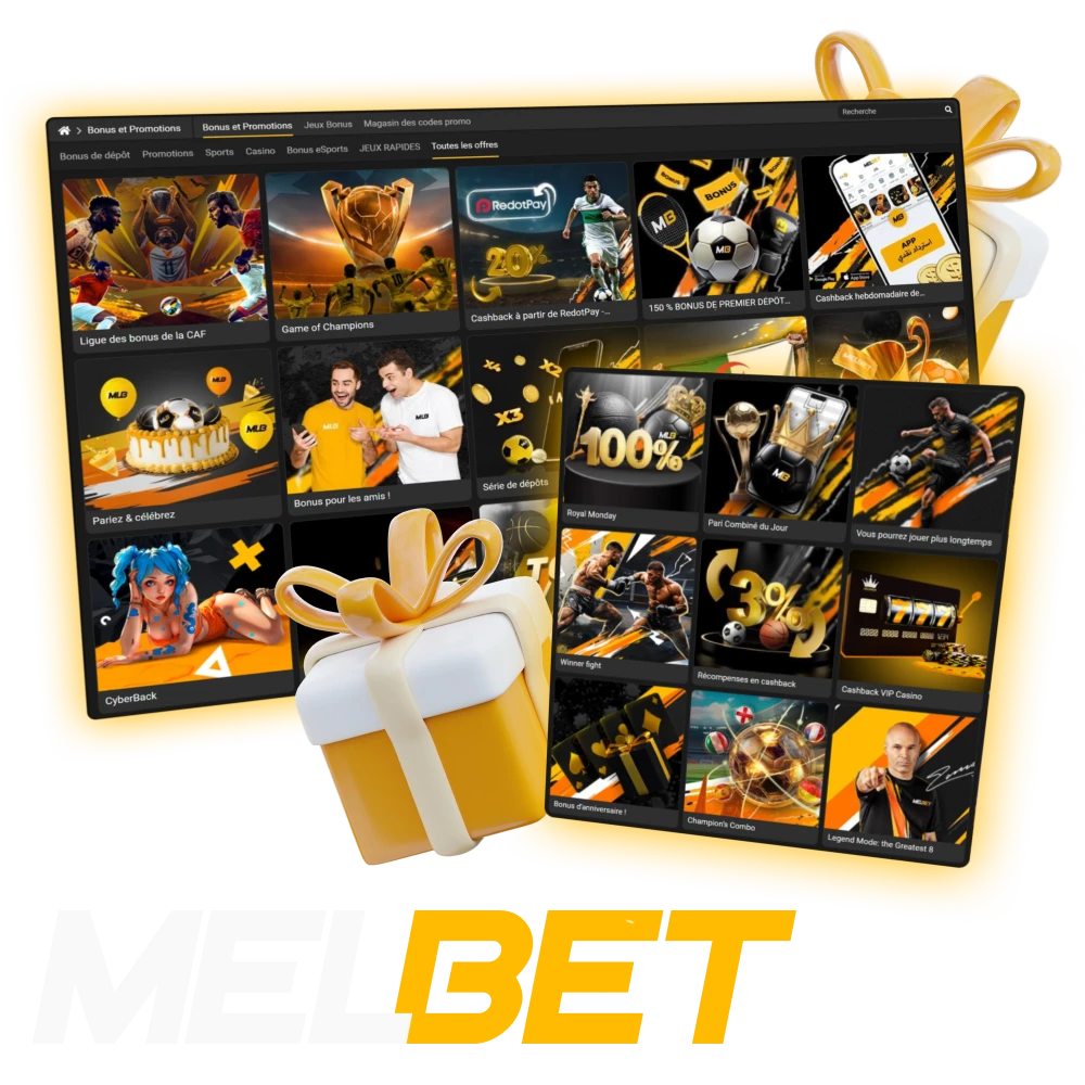 Profitez des bonus casino et sportifs disponibles sur le site officiel Melbet.
