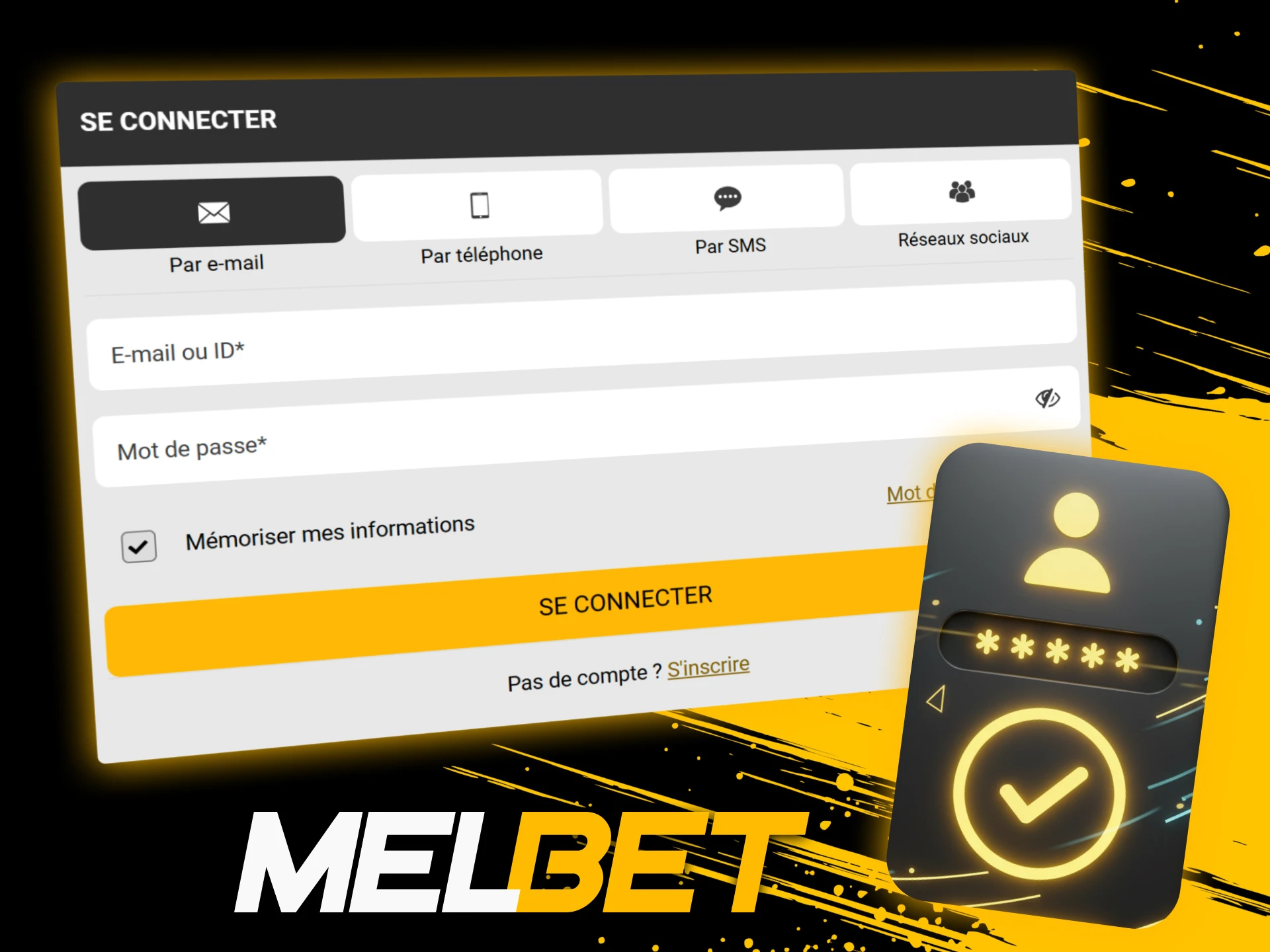 Connectez-vous à votre compte Melbet officiel pour accéder aux paris sportifs et aux jeux de casino.