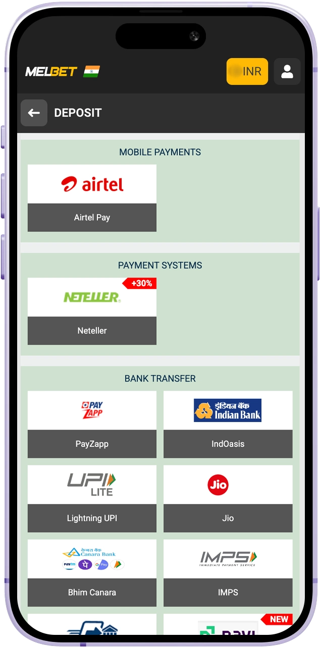 Pick a fast payment option like UPI or Netbanking for your Melbet Aviator session.