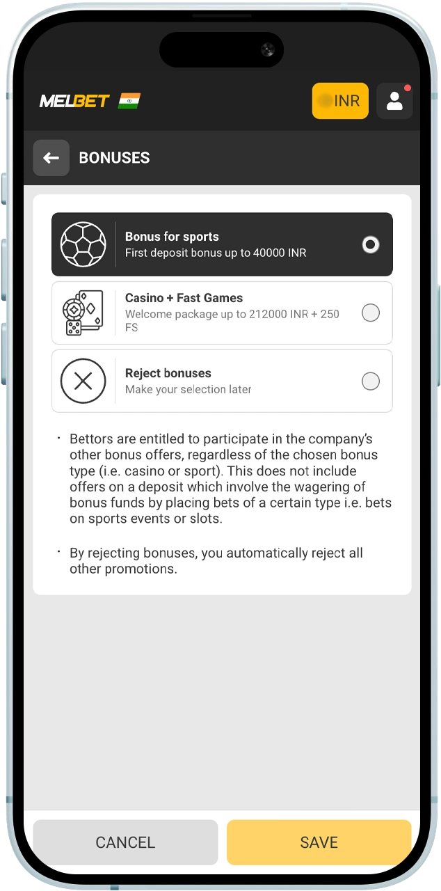 Meet the turnover requirements to convert your Melbet bonus into withdrawable cash.