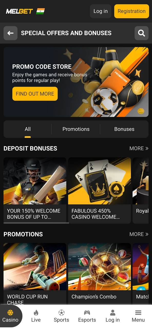 Browse the Melbet promotions page showcasing the wide variety of welcome offers and loyalty rewards.